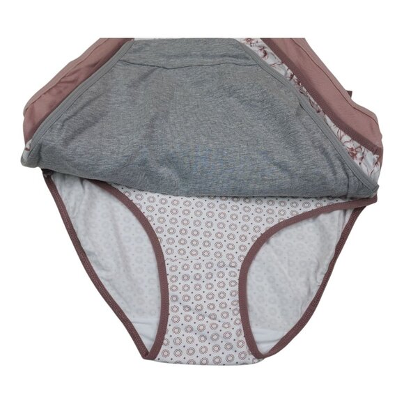 Laura Ashley Womens Medium Cotton Spandex Panties Briefs 5-Pack Tag Free - Picture 11 of 12